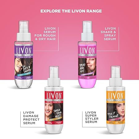 Livon Anti Frizz Serum for All Hair Types 100 ml