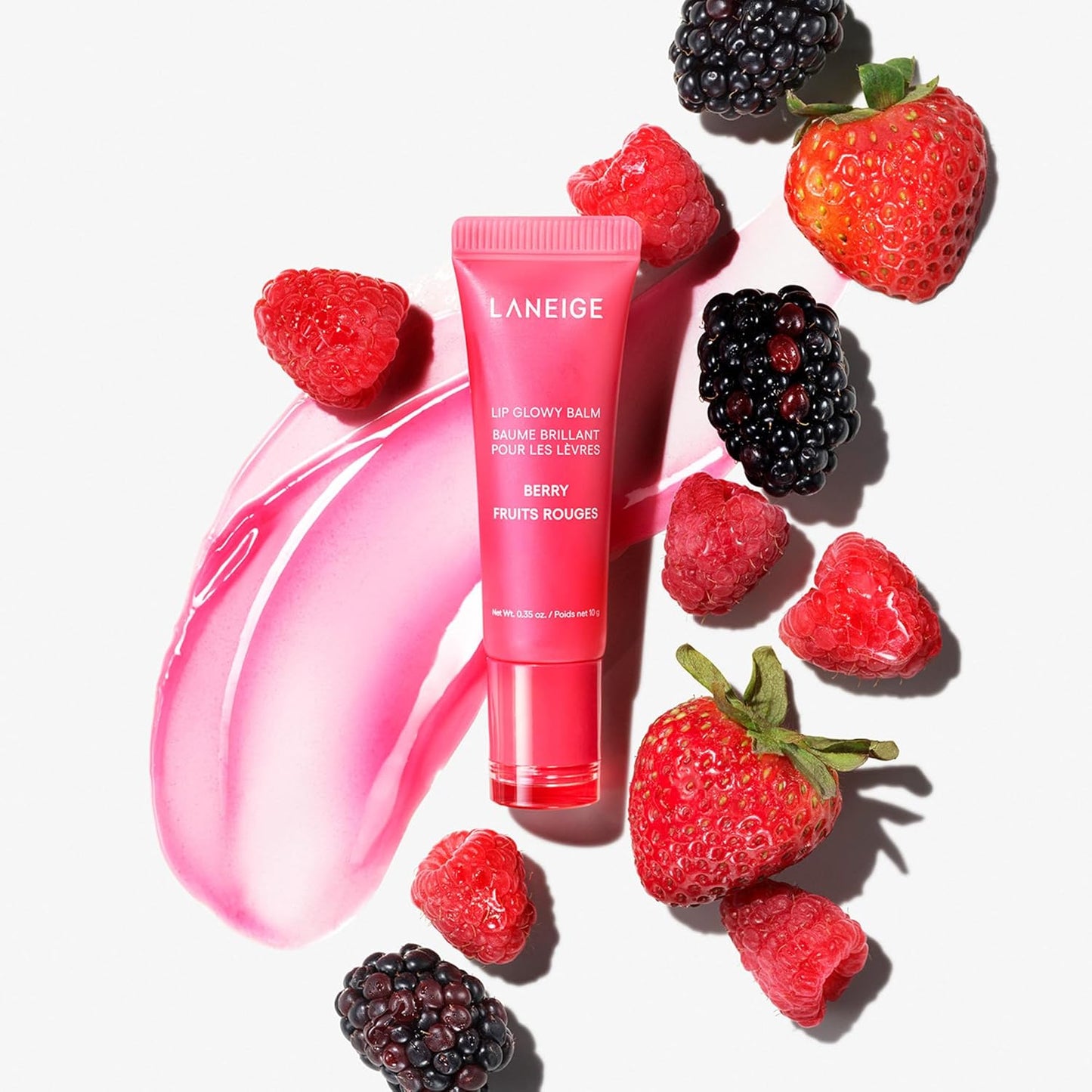 LANEIGE Lip Glowy Balm Hydrate, Glossy, Lightweight, Moisturize & Tint with Shea Butter