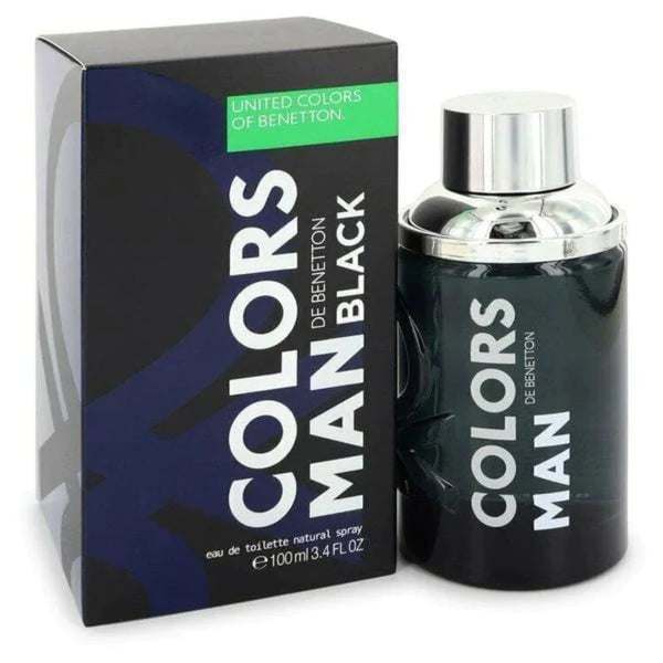 Benetton Colors Black Eau De Toilette Spray For Men 100m