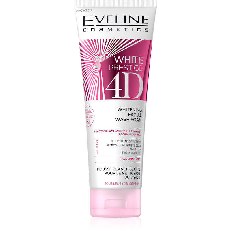 Eveline White Prestige 4D Facial Wash Gel - 200ml