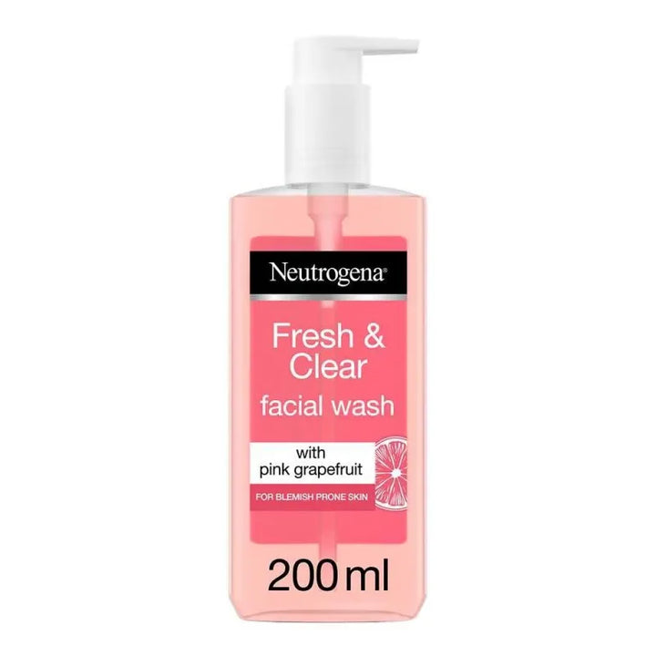 Neutrogena Fresh & Clear Pink Grapefruit Facial Wash - 200ml